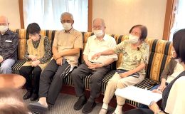 【虹の橋介護の取組】　「かたりべの会」戦争体験談を語る